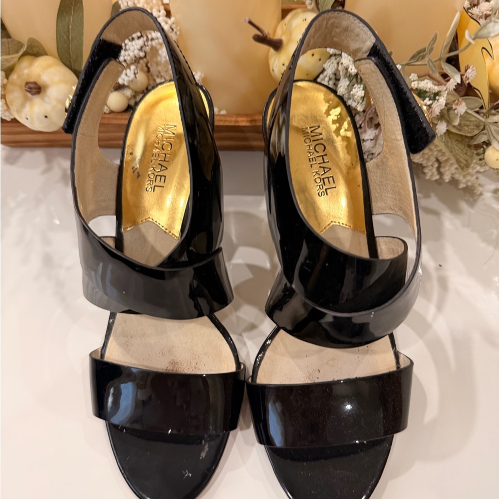 Michael Kors Glossy Black Women's Heels